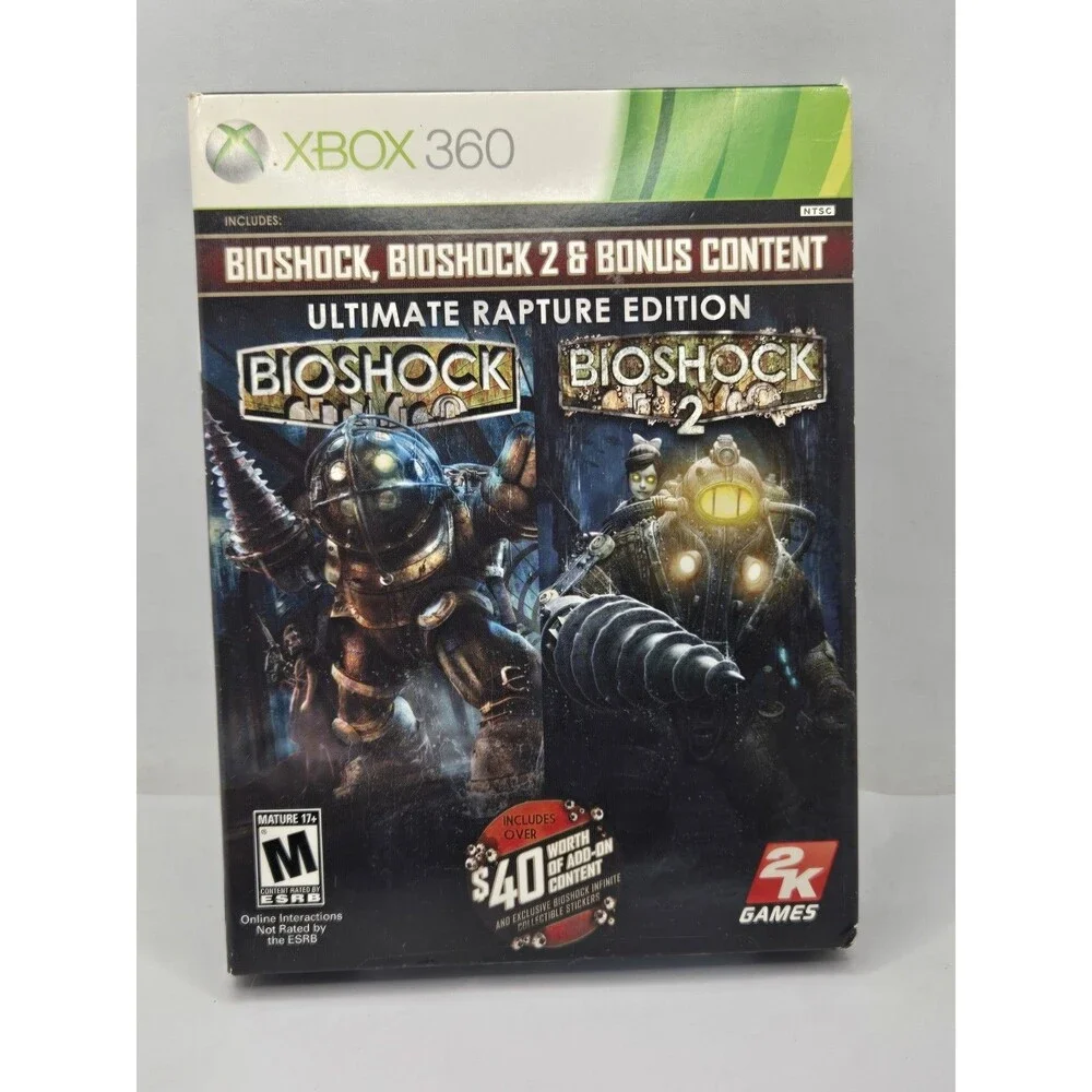 BioShock -- Ultimate Rapture Edition (Xbox 360, 2013) Complete Tested Working